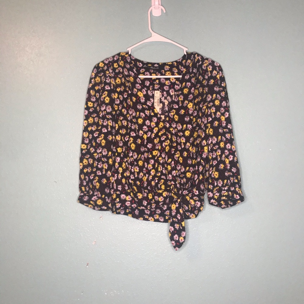 Madewell Women's Wrap Top in French Floral